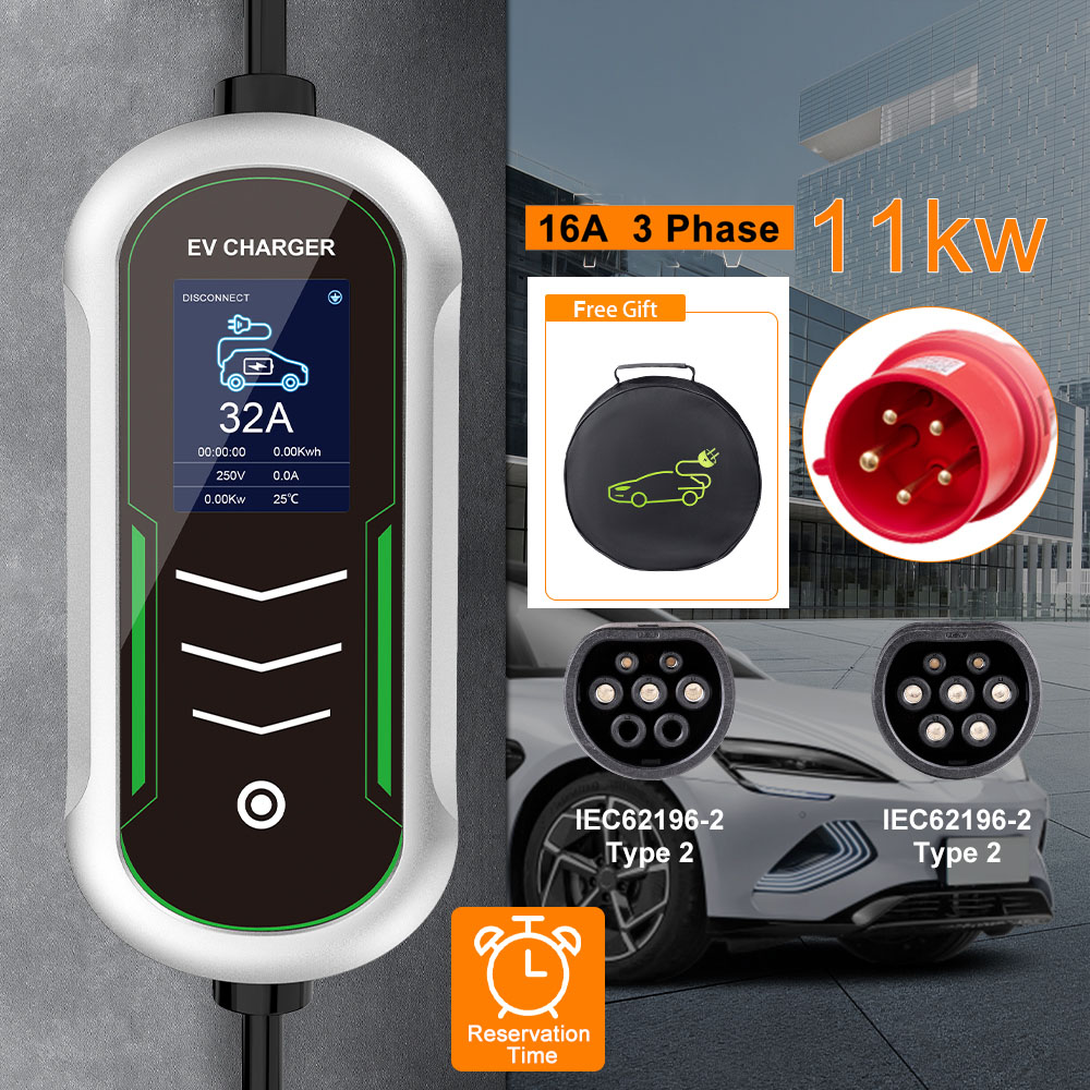 Type 2 Portable Ev Charger 11Kw Cee - IPENGEN 11KW EV Caricatore portatile Type2
