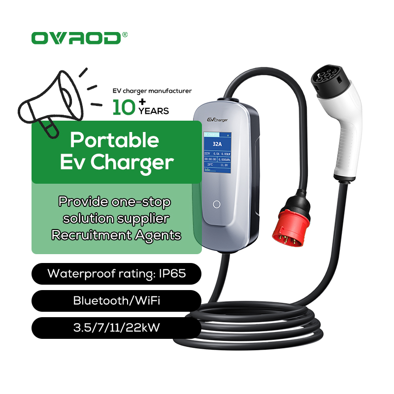 Caricatore EV Portatile Ovrod  - Type 2 Portable Ev Charger 11Kw Cee recensione e prezzo